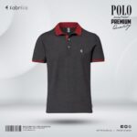 Fabrilife Single Jersey Knitted Cotton Polo - Anthra Melange